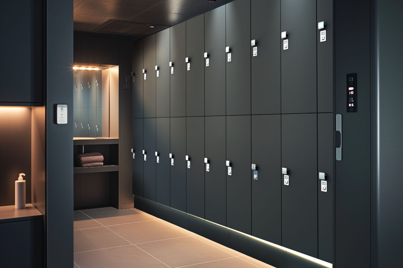 Produktová vizualizace šatní skříně vytvořená v CAD a 3D renderingu