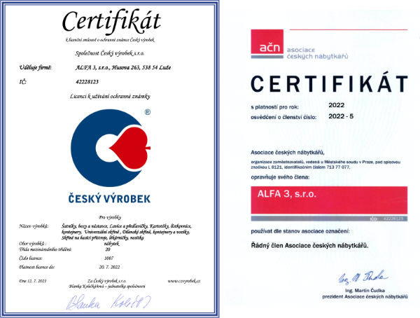 certifikáty
