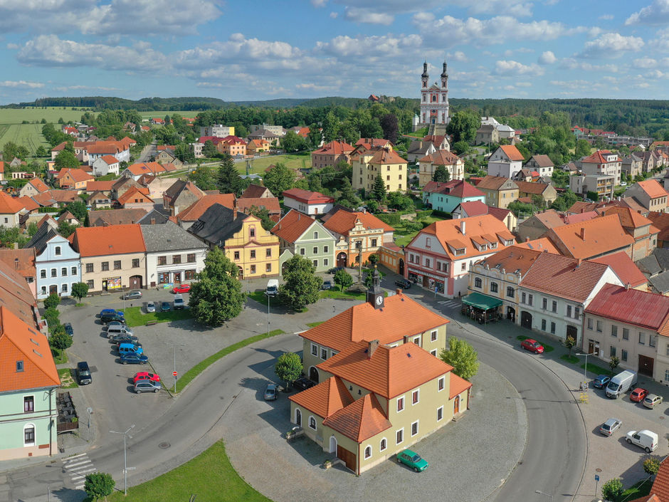 Headquarters in the village of Luže