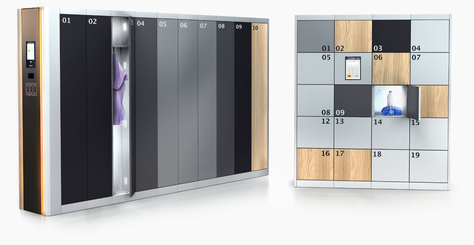 Chytré šatny - smart wardrobe locker alfaBOX