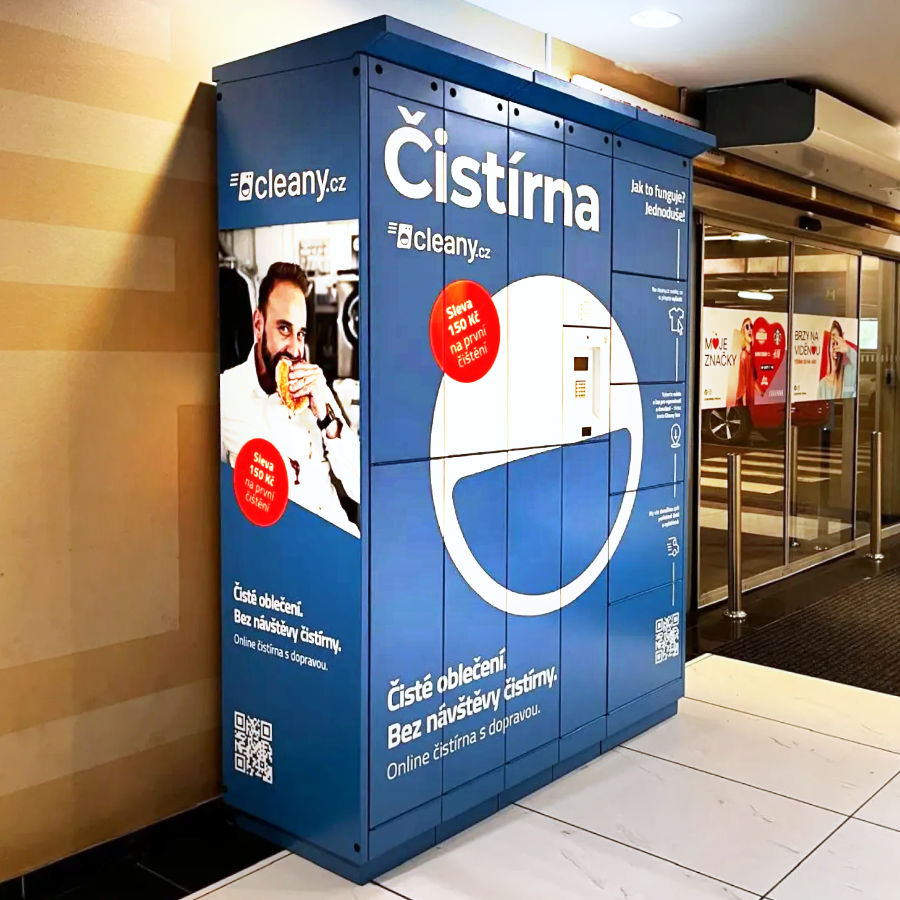Cleany box vyrobený u nás odstraňuje nutnost stavit se cestou do práce v čistírně 