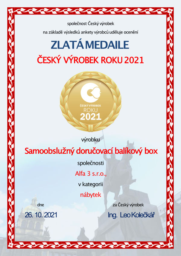 diplom český výrobek
