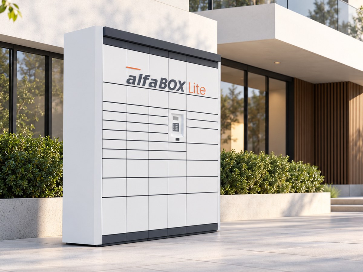 alfaBOX Lite v městské ulici – vizualizace alfaBOX Lite v městské ulici – vizualizace