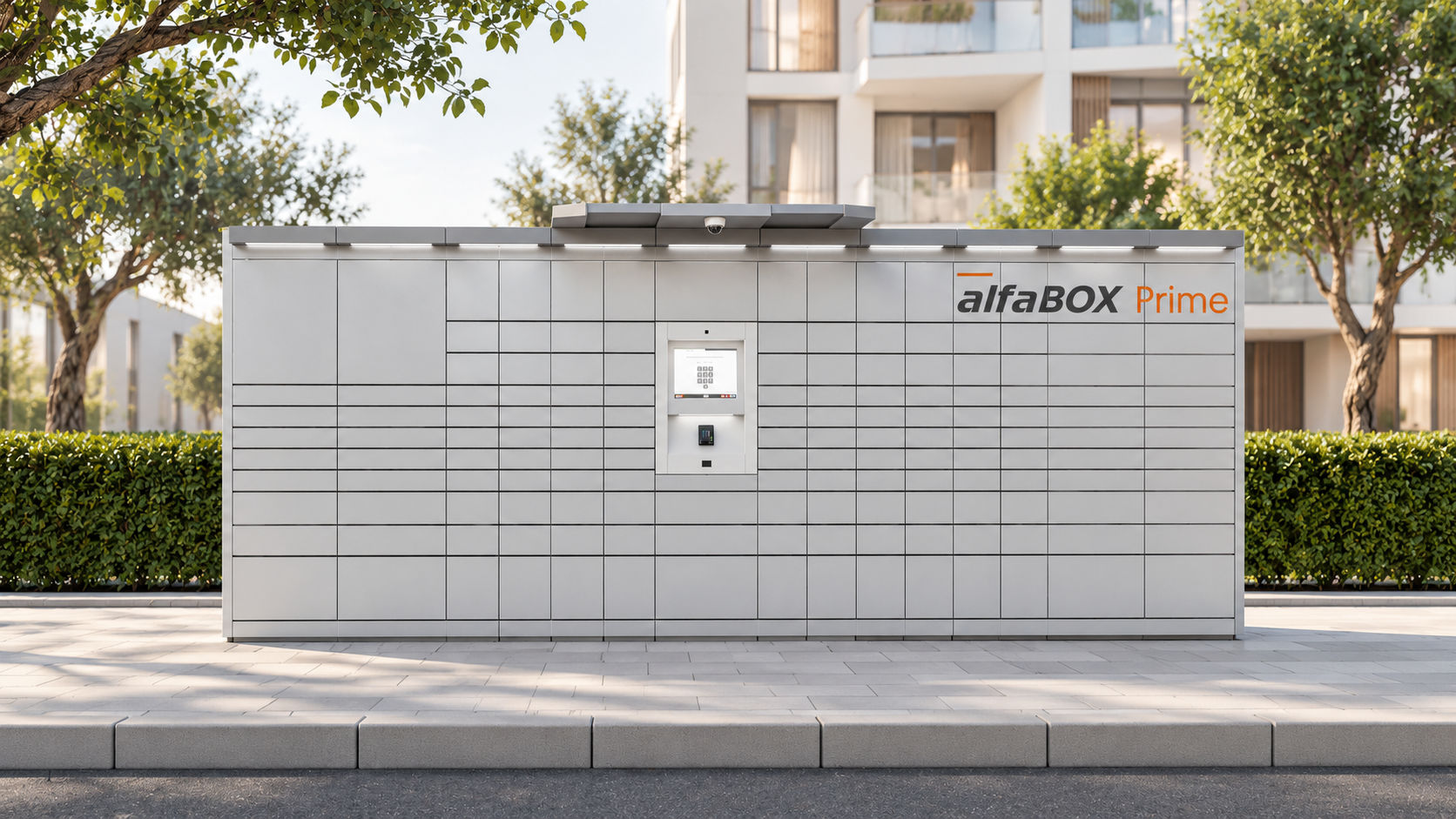 alfaBOX Prime v zástavbě – rozšiřování lockerové infrastruktury, vizualizace alfaBOX Prime v zástavbě – rozšiřování lockerové infrastruktury, vizualizace