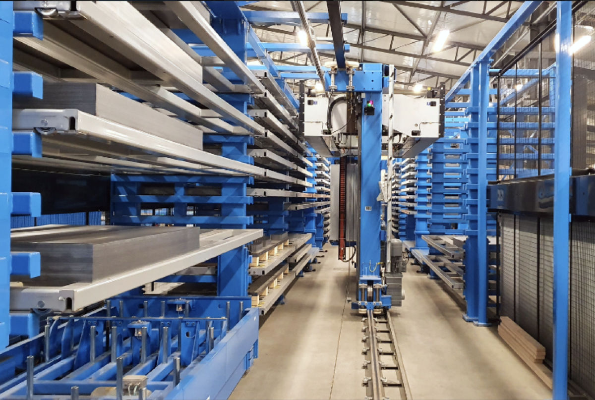 We use a fully automated Prima Power NT warehouse