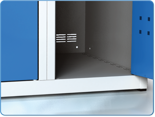 Dělená šatní skříňka ALDOP 1800 x 1050 x 500 systém větrání na zadní stěně 