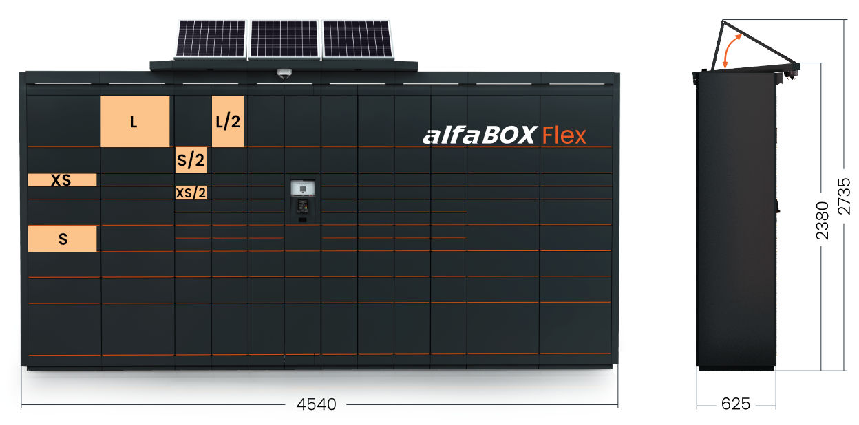 Flex nabízí úložné prostory od velikosti XS až po XXL