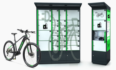 Outdoor E-Bike Charging Locker