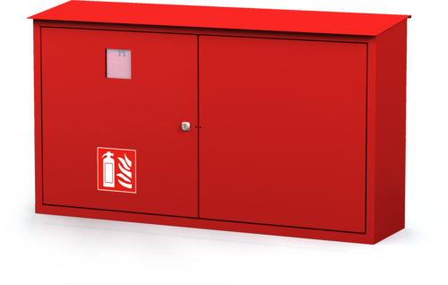 Exteriérová skříň na hasicí přístroje 580 x 1020 x 240