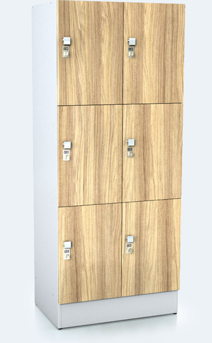 Premium  Schränke mit sechs abschließbaren Fächern ALFORT DD 1920 x 800 x 520