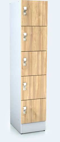 Premium  Schränke mit fünf abschließbaren Fächern ALFORT DD 1920 x 400 x 520