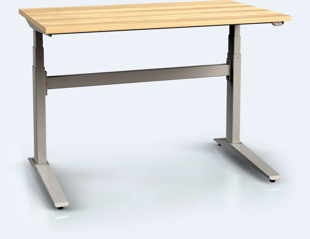 Elektricky výškově stavitelný stůl alnak - deska - 660 - 1310 x 1200 x 700