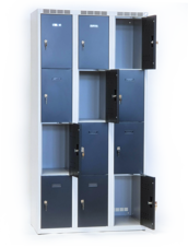 Šatní skříňka s dvanácti uzamykatelnými schránkami ALDOP 1800 x 900 x 500 - a3m 30 3 4 o-1