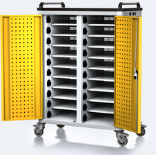 Vozík pro nabíjení notebooků / tabletů 1340 x 915 x 540 - CC 40 2 10 M 7035 1023 o