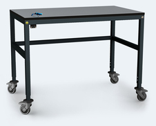 ESD Pracovní stůl ALGERS - 745 – 825 x 1200 x 800 - pojízdný
