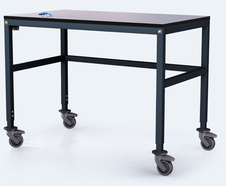ESD Pracovní stůl ALGERS - 745 – 825 x 1200 x 800 - pojízdný - gpl120zh80pojesd-2