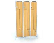 Šatní skříňka provedení dveří Z ALDERA 1800 x 1050 x 500 - d3m353zs_7035_buk_c1_z