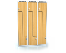 Šatní skříňka provedení dveří Z ALDERA 1800 x 1200 x 500 - d3m403zs_7035_buk_c1_z