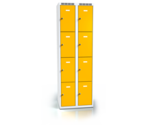 Šatní skříňka s osmi uzamykatelnými schránkami ALSIN 1800 x 600 x 500 - a2m3024o_7035_1023_c1_z