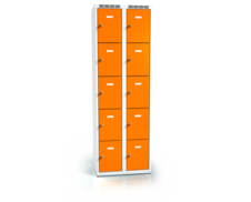 Šatní skříňka s deseti uzamykatelnými schránkami ALSIN 1800 x 600 x 500 - a2m3025o_7035_2004_c1_z