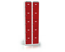 Šatní skříňka s deseti uzamykatelnými schránkami ALSIN 1800 x 600 x 500 - a2m3025o_7035_3000_c1_z