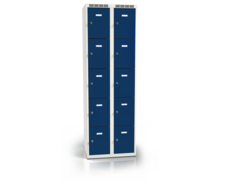 Šatní skříňka s deseti uzamykatelnými schránkami ALSIN 1800 x 600 x 500 - a2m3025o_7035_5010_c1_z