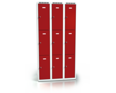 Šatní skříňka s devíti uzamykatelnými schránkami ALSIN 1800 x 900 x 500 - a2m3033o_7035_3000_c1_z