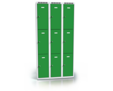 Šatní skříňka s devíti uzamykatelnými schránkami ALSIN 1800 x 900 x 500 - a2m3033o_7035_6024_c1_z