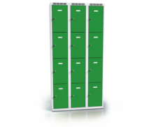 Šatní skříňka s dvanácti uzamykatelnými schránkami ALSIN 1800 x 900 x 500 - a2m3034o_7035_6024_c1_z