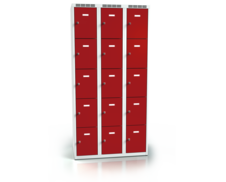 Šatní skříňka s patnácti uzamykatelnými schránkami ALSIN 1800 x 900 x 500 - a2m3035o_7035_3000_c1_z