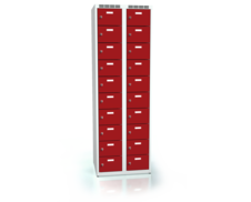 Šatní skříňka s dvaceti uzamykatelnými schránkami ALSIN 1800 x 600 x 500 - a2m30210s_7035_3000_c1_z