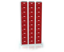 Šatní skříňka s třiceti uzamykatelnými schránkami ALSIN 1800 x 900 x 500 - a2m30310s_7035_3000_c1_z
