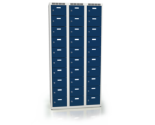 Šatní skříňka s třiceti uzamykatelnými schránkami ALSIN 1800 x 900 x 500 - a2m30310s_7035_5010_c1_z