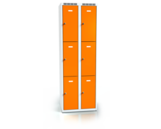 Šatní skříňka se šesti uzamykatelnými schránkami ALDOP 1800 x 600 x 500 - a2m3023o_7035_2004_c1_z