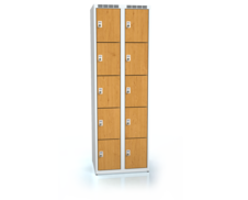 Šatní skříňka s deseti uzamykatelnými schránkami ALDERA 1800 x 600 x 500 - d3m3025o_7035_olse