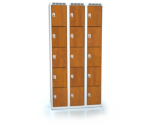 Šatní skříňka s patnácti uzamykatelnými schránkami ALDERA 1800 x 900 x 500 - d3m3035o_7035_calvados