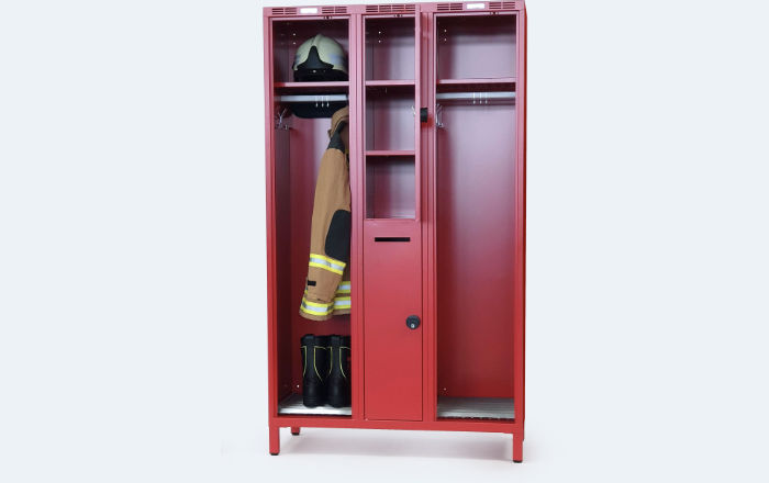 Speciální šatní skříň pro hasiče – projekt Uetze