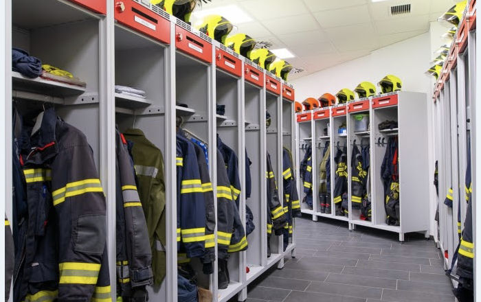 Praktické šatní skříně pro hasiče modelové řady H3GF